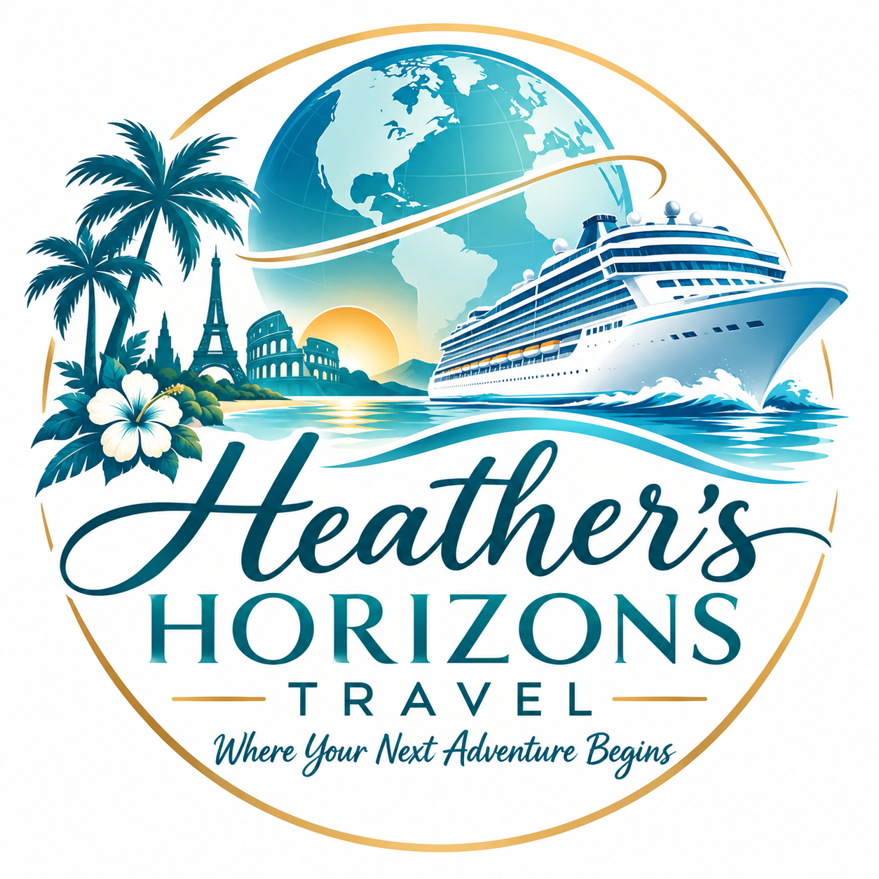 Heather's Horizons Travel logo